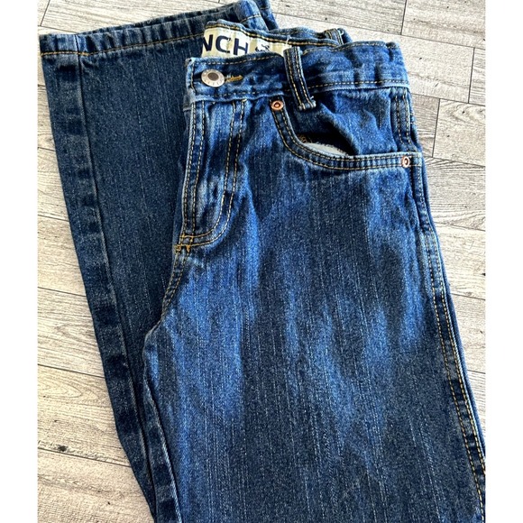 CINCH White Label JEANS Boys 10R Relaxed Fit Adjust Waist Cowboy Rodeo Riding - Picture 1 of 8
